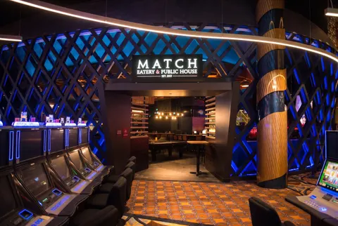 MATCH pub entrance at Grand Villa Casino Edmonton